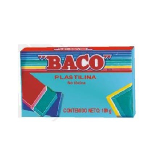 Imagen de PLASTILINA BACO MARQUETA 180GRS COLOR AZUL CIELO