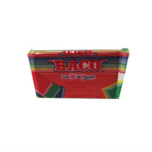 Imagen de PLASTILINA BACO MARQUETA 180GRS COLOR ROJO CORAL