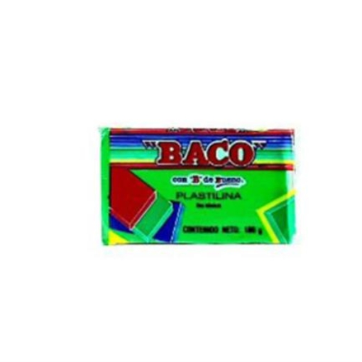 Imagen de PLASTILINA BACO MARQUETA 180GRS COLOR VERDE LIMON