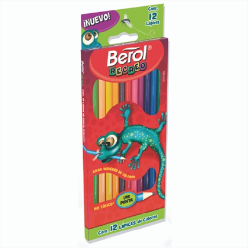 Imagen de Colores Berol Recreo Largos Unipunta C/12 Pzas