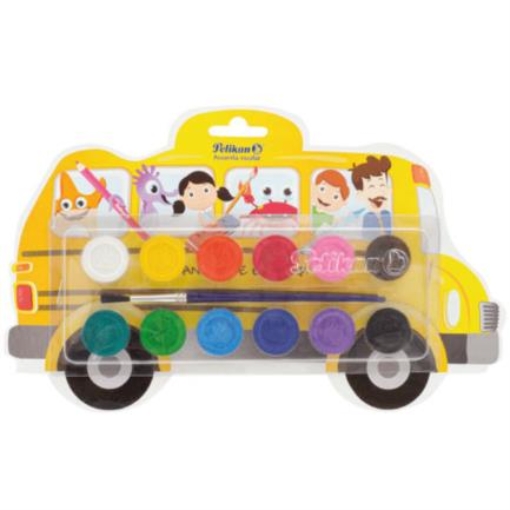 Imagen de PINTURAS ACUARELA PELIKAN ESCOLAR 12 COLORES