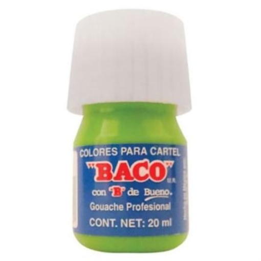 Imagen de PINTURA BACO P/CARTEL 20ML VERDE AMARILLENTO C/10 PIEZAS