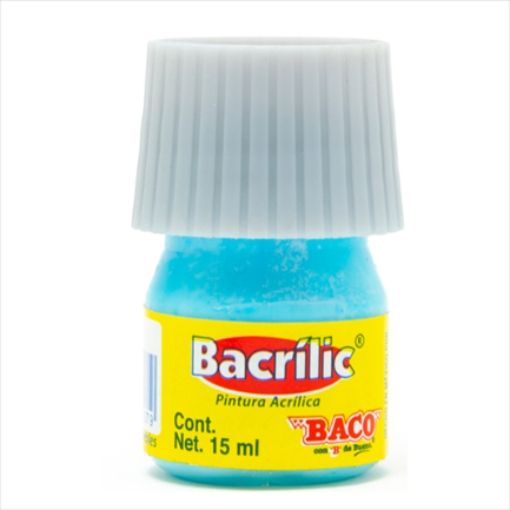Imagen de PINTURA BACO ACRÍLICA AZUL PASTEL 15ML C/10