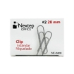 Imagen de Clip Estándar Niquelado Nextep #2 28mm C/10 100 Clips c/u