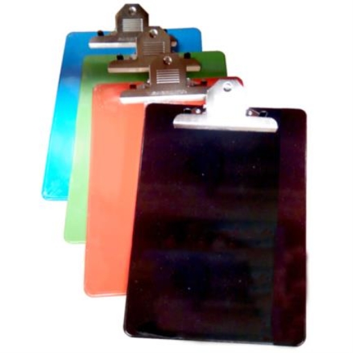 Imagen de Tabla con Clip Barrilito Plástico Tamaño Carta Colores Surtidos