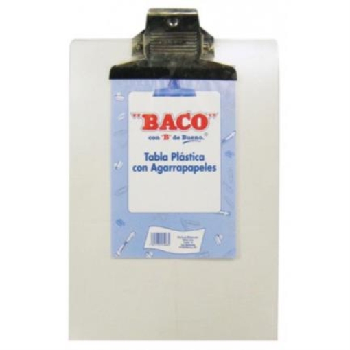 Imagen de TABLA BACO PLASTICA TRANSPARENTE CARTA