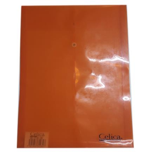 Imagen de SOBRE P/DOCUMENTOS CELICA T/CARTA C/HILO NARANJA C/12 PIEZAS