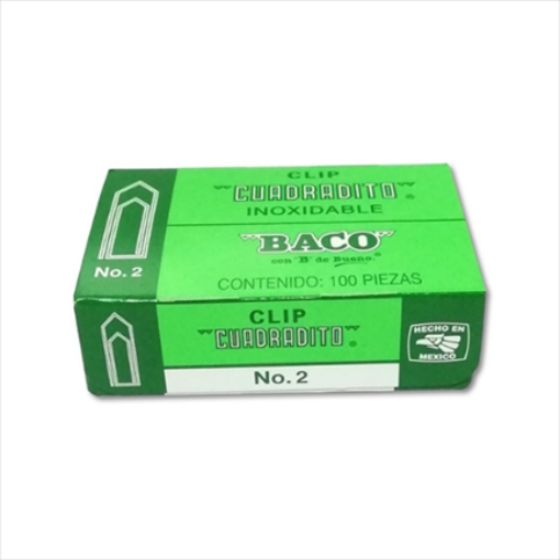 Imagen de CLIP BACO CUADRADITO 2 C/10 CLIPS