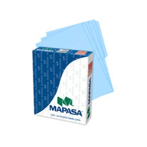 Imagen de FOLDERS MAPASA AZUL CARTA C/100