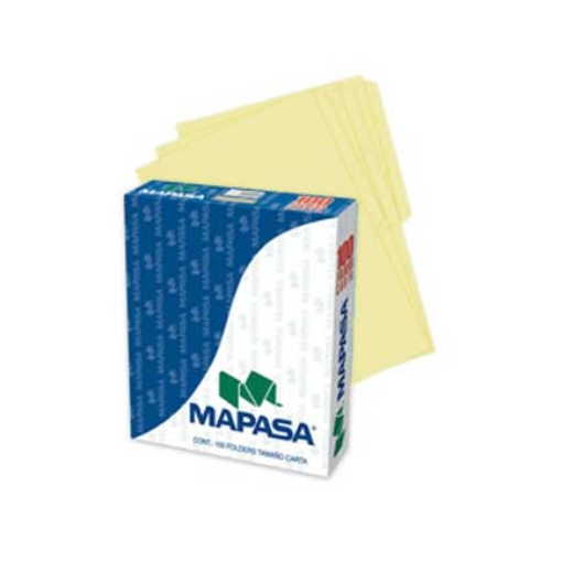 Imagen de FOLDERS MAPASA CANARIO CARTA C/100