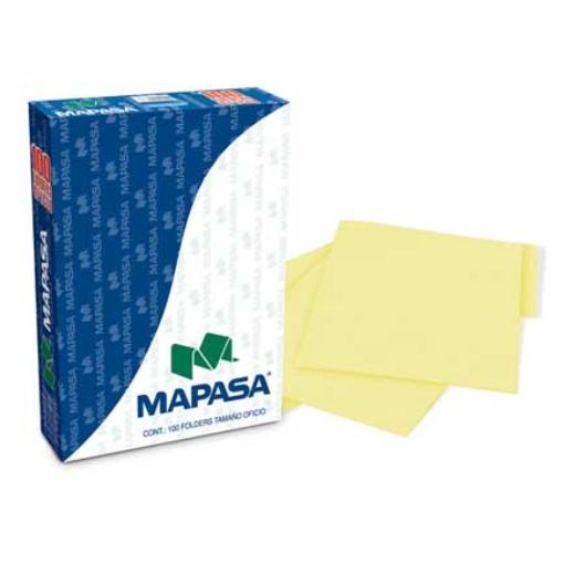 Imagen de FOLDERS MAPASA CANARIO OFICIO
