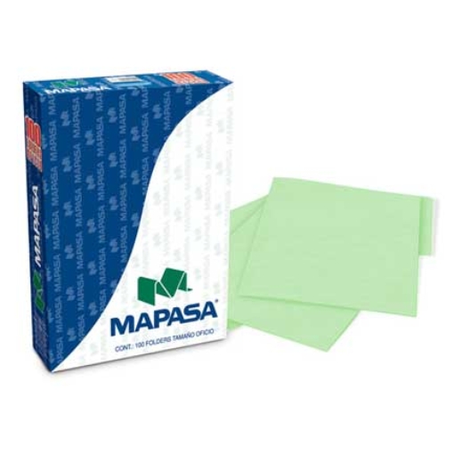 Imagen de FOLDERS MAPASA VERDE OFICIO