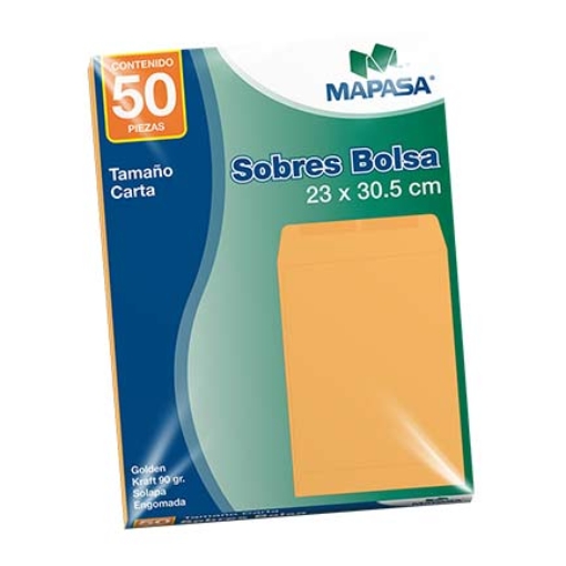 Imagen de SOBRE BOLSA MAPASA PANUCO CARTA 10 BOLSAS C/50