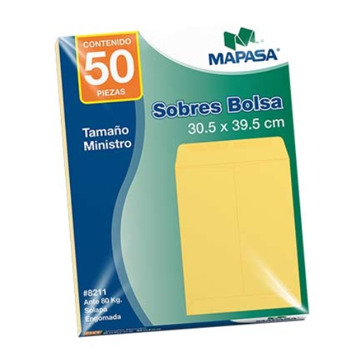 Imagen de SOBRE BOLSA MAPASA MINISTRO 80KG 10 SOBRES C/50