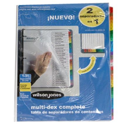 Imagen de SEPARADOR ACCO 447 MULTIDEX BASIC 31 DIVISIONES