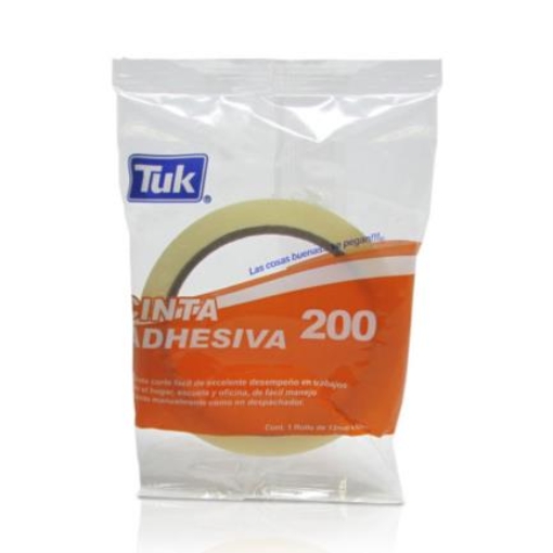 Imagen de CINTA ADHESIVA TUK 200 .012X65 MTS
