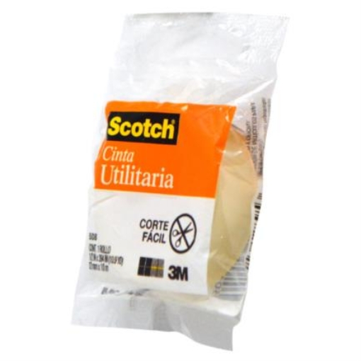 Imagen de Cinta 3M Scotch 508 en Bolsa 0.012x10m Paquete C/8