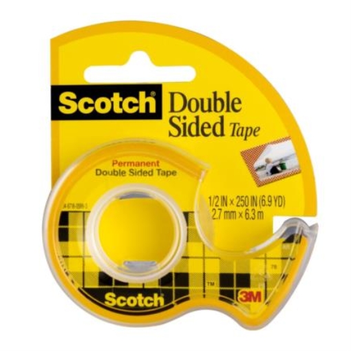 Imagen de CINTA 3M DOBLE CAPA SCOTCH 012X6.3 MTS C/DESPACHADOR