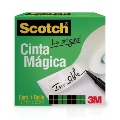 Imagen de CINTA 3M MAGICA ADHESIVA 810 .12X33 MTS