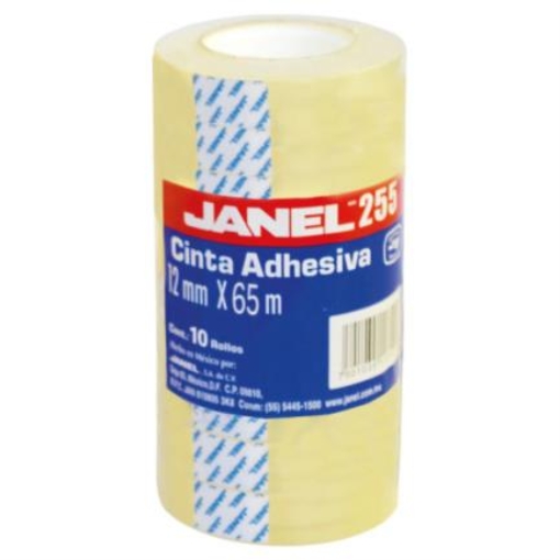 Imagen de CINTA JANEL POLIPROPILENO .012X65 EN TORRE C/10 CINTAS