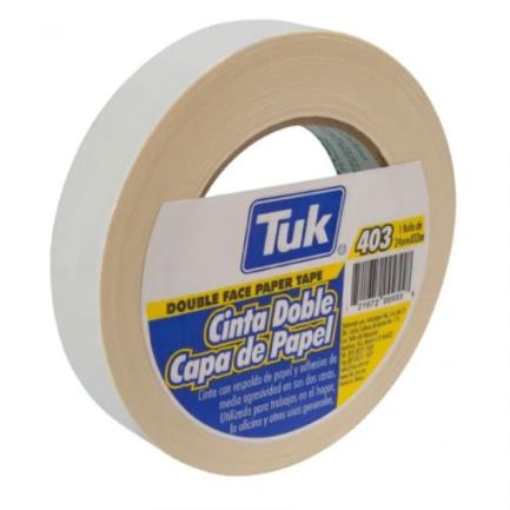 Imagen de CINTA TUK DOBLE CAPA PAPEL .24X33 MTS PZA