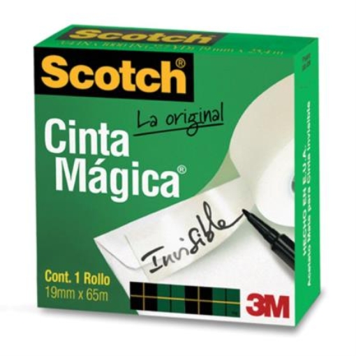 Imagen de CINTA 3M MAGICA ADHESIVA 810 18X65 PZA