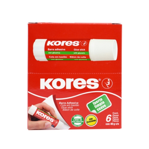 Imagen de BARRA ADHESIVA KORES 40 GR C/6