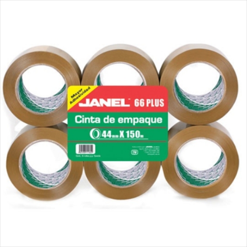 Imagen de CINTA JANEL EMPAQUE CANELA 44X150 HOT MELT