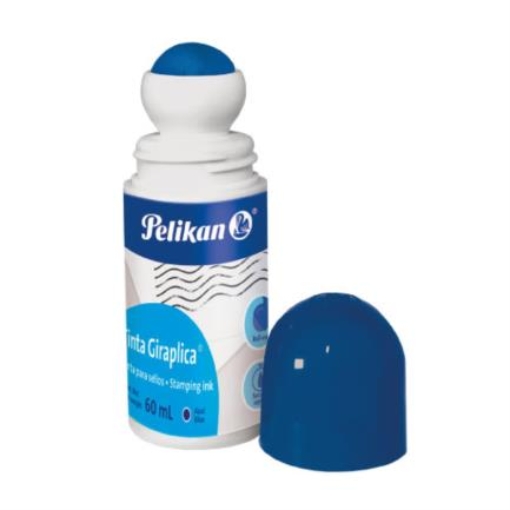 Imagen de Tinta Para Sellos Pelikan Gira Aplica 60ml Color Azul