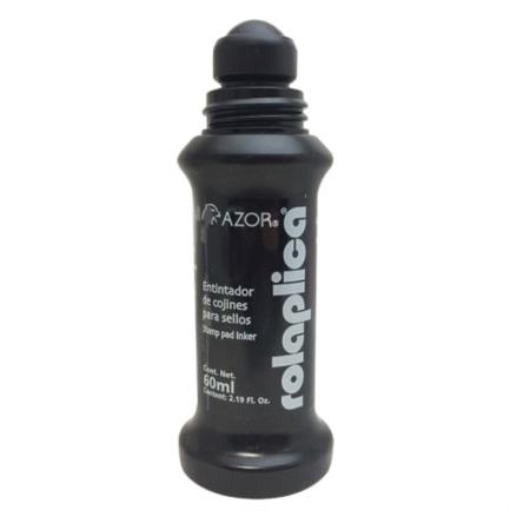 Imagen de TINTA ROLAPLICA 587 NEGRO SELLO 60CC