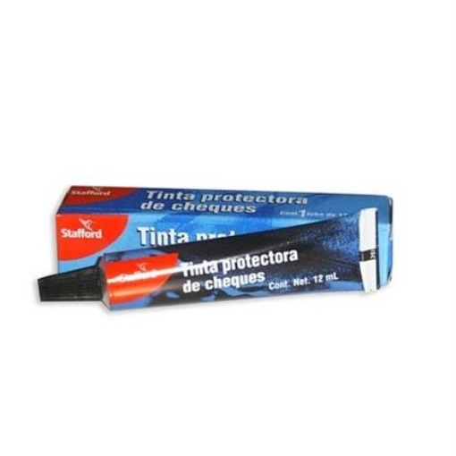 Imagen de TINTA PROTECTORA P/CHEQUES STAFFORD NEGRO 12ML