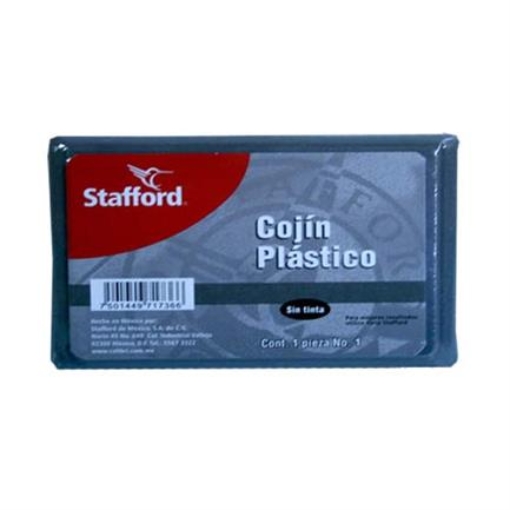 Imagen de COJIN P/SELLOS STAFFORD #2 PLASTICO S/TINTA 15.5X8 CMS
