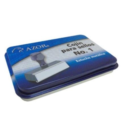 Imagen de COJIN AZOR SELLO METALICO 1 SIN TINTA