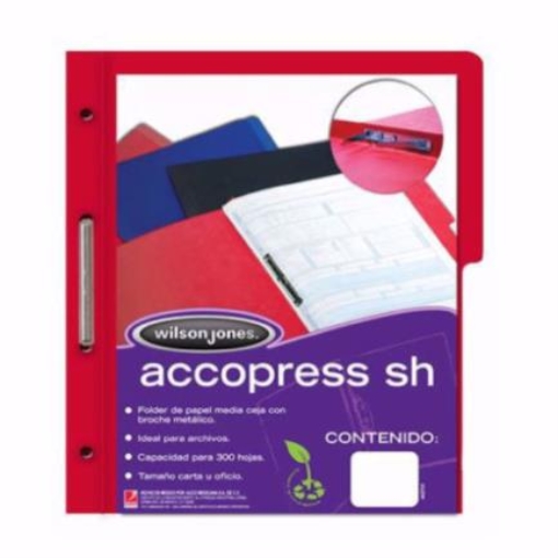 Imagen de CARPETA ACCO PRESS OFICIO ROJO C/10