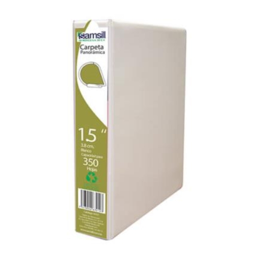 Imagen de CARPETA BLANCA SAMSILL 1 1/2"  "D" CAJA C/12