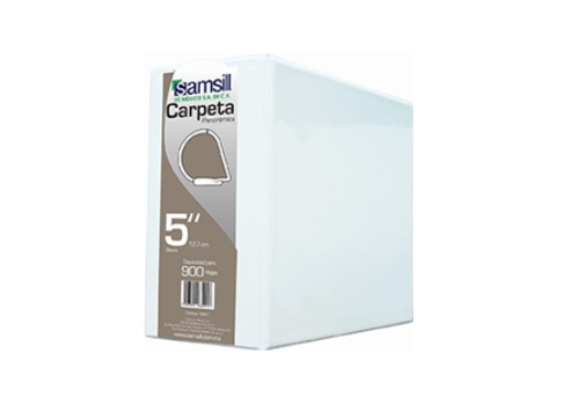 Imagen de CARPETA VINIL SAMSILL "D" BCA 5" P/900HJS C/8
