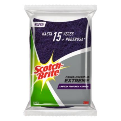 Imagen de Fibra Esponja Extreme 3M Scotch Brite Chica 1 Pza