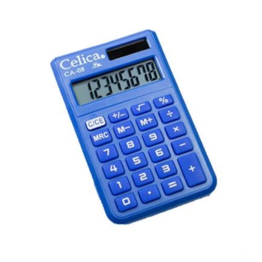Imagen de CALCULADORA CELICA BOLSILLO 8 DIGITOS AZUL