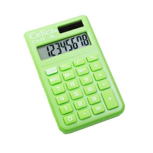 Imagen de CALCULADORA CELICA BOLSILLO 8 DIGITOS VERDE
