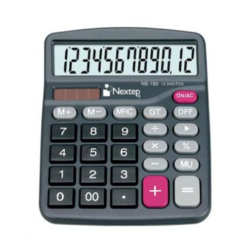 Imagen de Calculadora Nextep 12 Dígitos Semi Escritorio Bateria/Solar