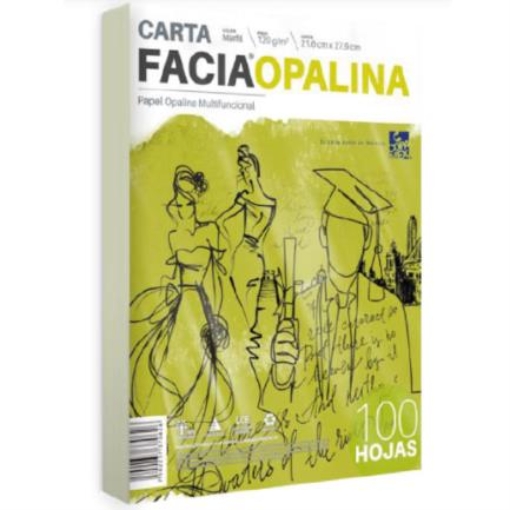 Imagen de PAPEL FACIA OPALINA CARTA MARFIL C/100 120GR