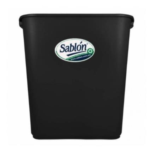 Imagen de CESTO JUMBO SABLON NEGRO 8025 CON ASAS