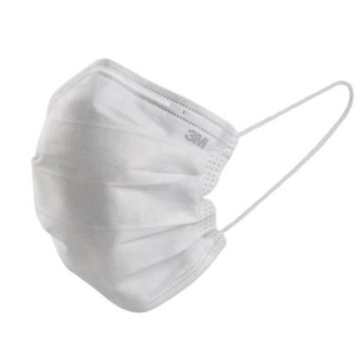 Imagen de Mascarilla 3M Desechable 3 Capas Color Blanco Caja C/10 Pzas