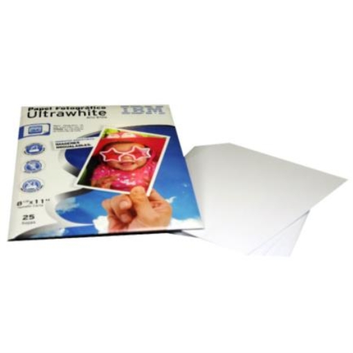 Imagen de PAPEL IBM FOTOGRAFICO 8.5X11CARTA C/25