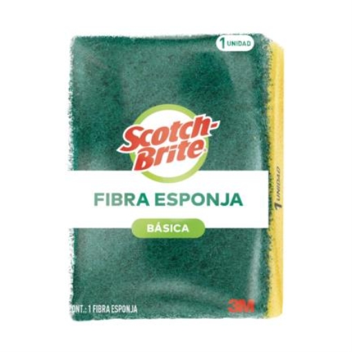 Imagen de Mi Fibra Esponja 3M Scotch Brite Mediana Paq C/12