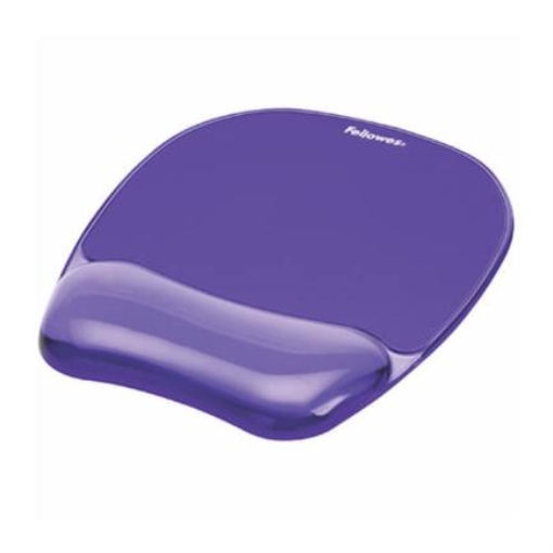 Imagen de MOUSE PAD FELLOWES C/REPOSAMUÑECAS VIOLETA DE GEL CRYSTAL