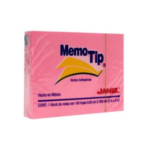 Imagen de NOTAS ADHESIVAS JANEL MEMO TIP NEON 2X3
