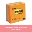 Imagen de NOTAS 3M POST-IT 3X3 NEON 5 BLOCKS C/75 HOJAS