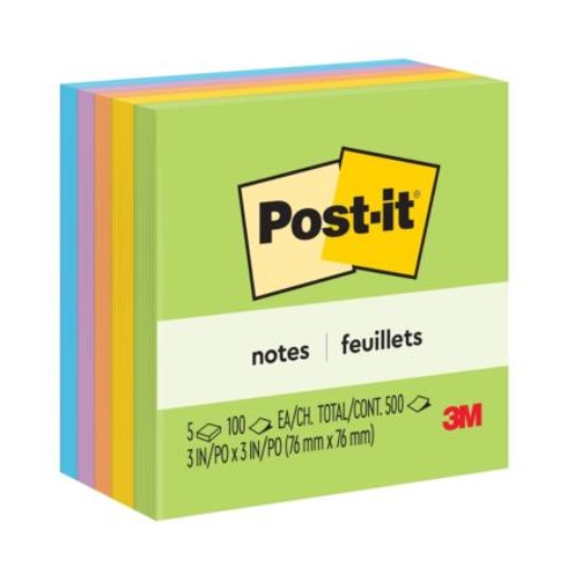 Imagen de NOTAS 3M POST-IT ULTRA 7.6X7.6 C/5 BLOCKS 100HJS C/U