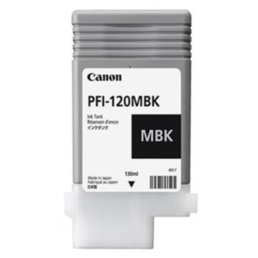 Imagen de Tinta Canon PFI-120 MBK 130ml Color Negro Mate